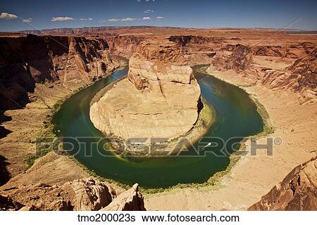 Horseshoe Bend on Colorado River, Arizona, USA. View Large Photo Image Stock Photograph - Horseshoe Bend on Colorado River, Arizona, USA.. Fotosearch