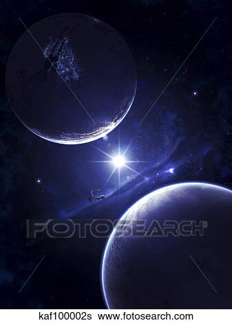 Stock Illustration - Humanity's first attempt to establish a large and individual city on another planet.. Fotosearch