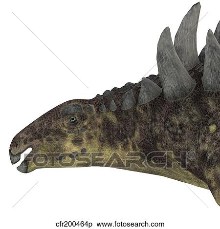 Hungarosaurus dinosaur head. View Large Illustration Stock Illustration - Hungarosaurus dinosaur head.. Fotosearch