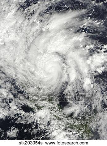 Stock Photograph - Hurricane Ida over Nicaragua.. Fotosearch