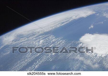 Stock Photograph - Hurricane Irene over Cape Hatteras, North Carolina.. Fotosearch