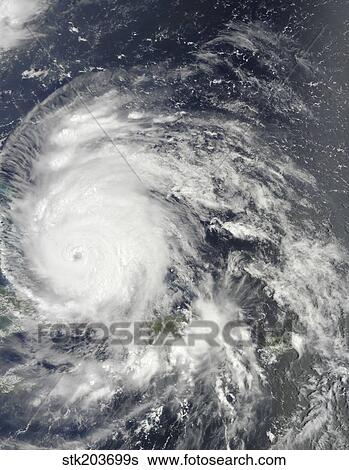 Stock Photograph - Hurricane Irene over the Bahamas.. Fotosearch