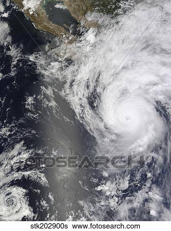 Hurricane Jimena over Baja California. View Large Photo Image Stock Photograph - Hurricane Jimena over Baja California.. Fotosearch