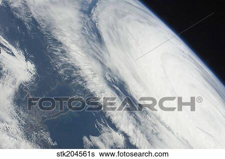 Stock Photograph - Hurricane Katia over the Atlantic Ocean off the northeastern USA coastline.. Fotosearch