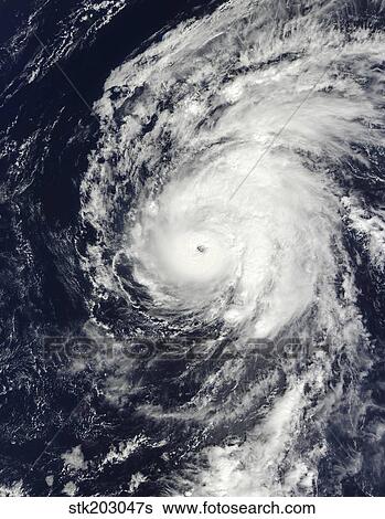 Hurricane Neki west of Hawaii. View Large Photo Image Stock Photograph - Hurricane Neki west of Hawaii.. Fotosearch