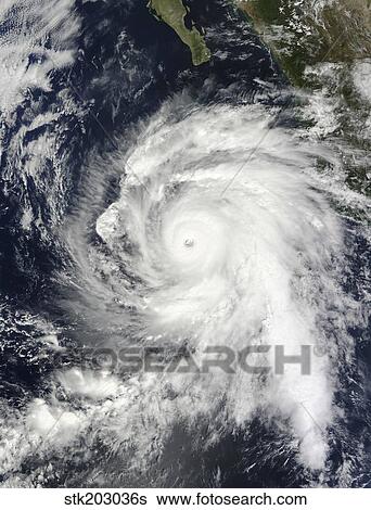 Hurricane Rick southwest of Baja California. View Large Photo Image Stock Photograph - Hurricane Rick southwest of Baja California.. Fotosearch