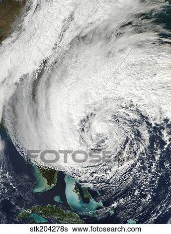 Hurricane Sandy off the southeast United States. View Large Photo Image Stock Photograph - Hurricane Sandy off the southeast United States.. Fotosearch