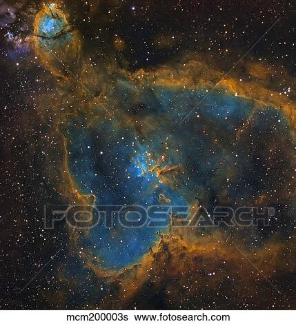 Stock Photograph - IC 1805, the Heart Nebula.. Fotosearch