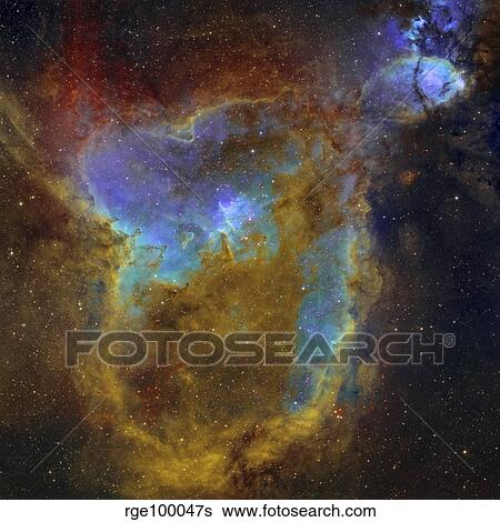 IC 1805, the Heart Nebula. View Large Photo Image Stock Photograph - IC 1805, the Heart Nebula.. Fotosearch