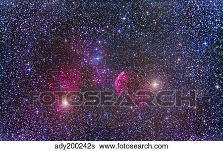 IC 443 supernova remnant in Gemini. View Large Photo Image Stock Photograph - IC 443 supernova remnant in Gemini.. Fotosearch