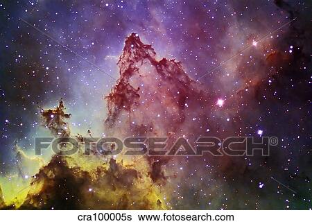 IC1805 Everest of Nebula View Large Photo Image Stock Photograph - IC1805 Everest of Nebula. Fotosearch