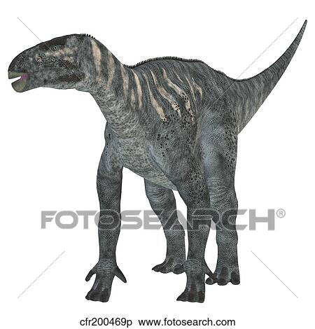 Stock Illustration - Iguanodon dinosaur.. Fotosearch