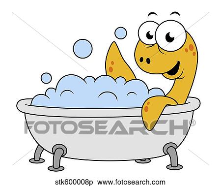 Illustration of a bathing Loch Ness Monster. View Large Illustration Stock Illustration - Illustration of a bathing Loch Ness Monster.. Fotosearch