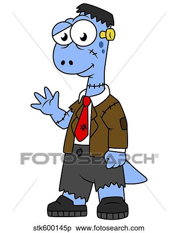 Illustration of a Brontosaur dressed up as frankenstein. View Large Illustration Stock Illustration - Illustration of a Brontosaur dressed up as frankenstein.. Fotosearch