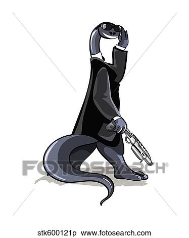 Illustration of a Brontosaurus dressed as a People In Black movie character. View Large Illustration Stock Illustration - Illustration of a Brontosaurus dressed as a People In Black movie character.. Fotosearch