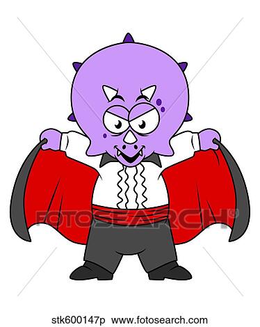 Illustration of a Ceratops dinosaur dressed up as Count Dracula. View Large Illustration Stock Illustration - Illustration of a Ceratops dinosaur dressed up as Count Dracula.. Fotosearch