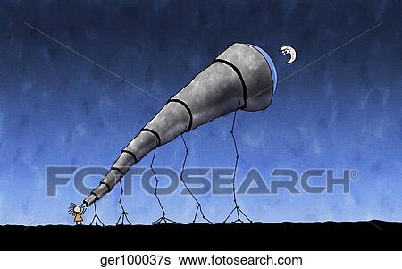 Illustration of a child looking at the moon through a telescope. View Large Illustration Stock Illustration - Illustration of a child looking at the moon through a telescope.. Fotosearch