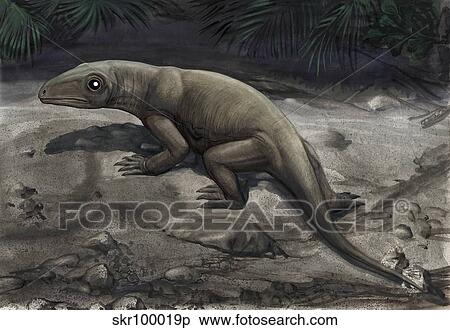 Stock Illustration - Illustration of a Nikkasaurus tatarinovi.. Fotosearch