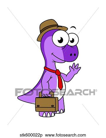 Stock Illustration - Illustration of a Pachycephalosaurus businessman.. Fotosearch
