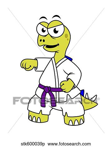 Illustration of a Stegosaurus practicing karate. View Large Illustration Stock Illustration - Illustration of a Stegosaurus practicing karate.. Fotosearch