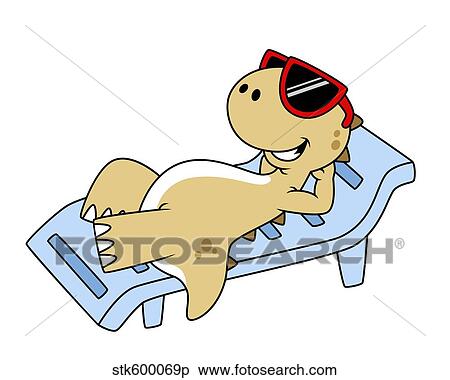 Illustration of a sunbathing Tyrannosaurus Rex. View Large Illustration Stock Illustration - Illustration of a sunbathing Tyrannosaurus Rex.. Fotosearch
