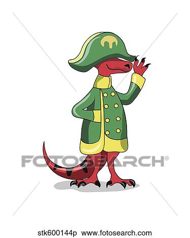 Illustration of a Tyrannosaur Rex dressed as Napoleon. View Large Illustration Stock Illustration - Illustration of a Tyrannosaur Rex dressed as Napoleon.. Fotosearch