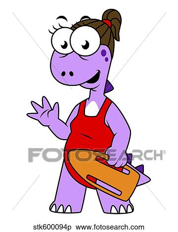 Illustration of a Tyrannosaurus Rex lifeguard. View Large Illustration Stock Illustration - Illustration of a Tyrannosaurus Rex lifeguard.. Fotosearch