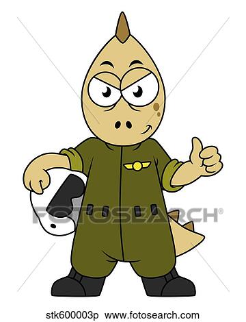 Illustration of an Allosaurus Jet pilot. View Large Illustration Stock Illustration - Illustration of an Allosaurus Jet pilot.. Fotosearch