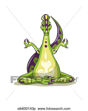 Illustration of an Iguanodon dinosaur doing yoga. View Large Illustration Stock Illustration - Illustration of an Iguanodon dinosaur doing yoga.. Fotosearch