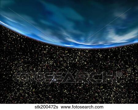 Illustration of Earth's horizon. View Large Illustration Stock Illustration - Illustration of Earth's horizon.. Fotosearch