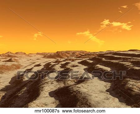 Illustration of terraced terrain surrounding the north pole of Mars. View Large Illustration Stock Illustration - Illustration of terraced terrain surrounding the north pole of Mars.. Fotosearch