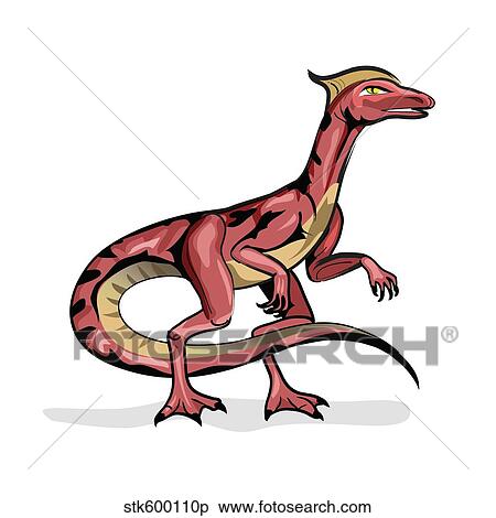 Illustration of Velociraptor. View Large Illustration Stock Illustration - Illustration of Velociraptor.. Fotosearch