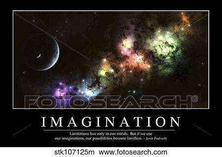 Imagination: Inspirational Quote and Motivational Poster View Large Illustration Stock Illustration - Imagination: Inspirational Quote and Motivational Poster. Fotosearch