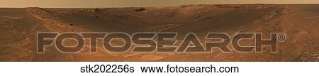 Impact crater Endurance on the surface of Mars. View Large Photo Image Stock Photograph - Impact crater Endurance on the surface of Mars.. Fotosearch