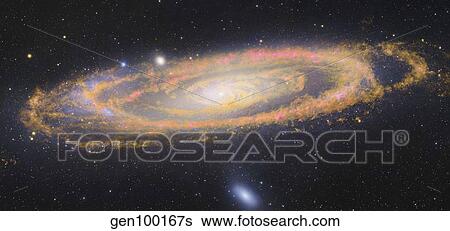 Stock Photograph - Infrared image of the Andromeda Galaxy.. Fotosearch