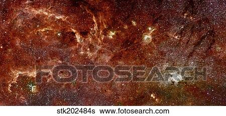 Infrared image of the center of the Milky Way Galaxy. View Large Photo Image Stock Photograph - Infrared image of the center of the Milky Way Galaxy.. Fotosearch