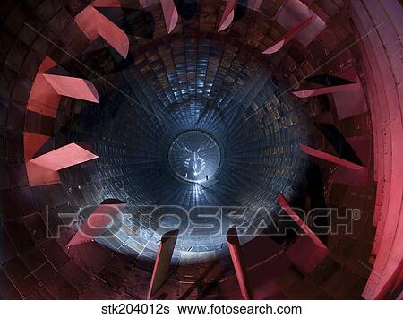 Stock Photograph - Inside the diffuser section of a 16-foot supersonic wind tunnel.. Fotosearch
