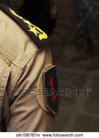 Iraqi Air Force General sports a Big Red One patch on uniform. View Large Photo Image Picture - Iraqi Air Force General sports a Big Red One patch on uniform.. Fotosearch