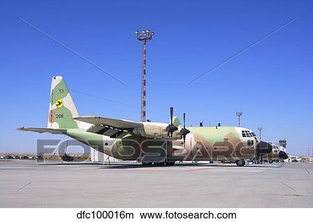 Israeli Air Force C-130 Karnaf on the ramp at Nevatim Air Force Base. View Large Photo Image Picture - Israeli Air Force C-130 Karnaf on the ramp at Nevatim Air Force Base.. Fotosearch