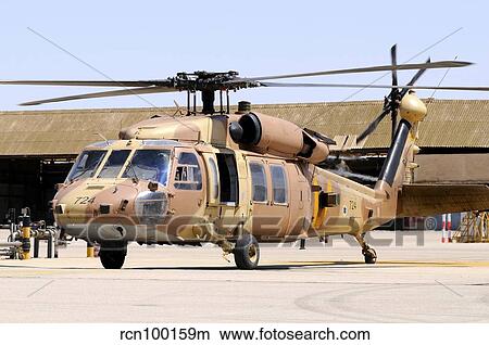 Israeli Air Force UH-60 Yanshuf on the ramp at Hatzerim Air Force Base, Israel. View Large Photo Image Picture - Israeli Air Force UH-60 Yanshuf on the ramp at Hatzerim Air Force Base, Israel.. Fotosearch
