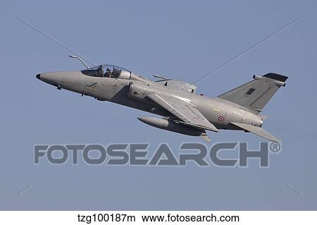 Italian Air Force AMX aircraft taking off. View Large Photo Image Picture - Italian Air Force AMX aircraft taking off.. Fotosearch