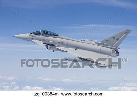 Italian Air Force Eurofighter Typhoon jet. View Large Photo Image Picture - Italian Air Force Eurofighter Typhoon jet.. Fotosearch