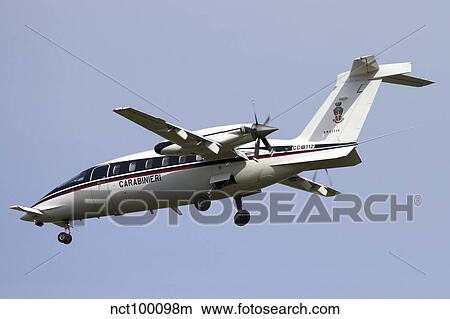 Picture - Italian Piaggio P180 Avanti Carabinieri executive transport aircraft.. Fotosearch