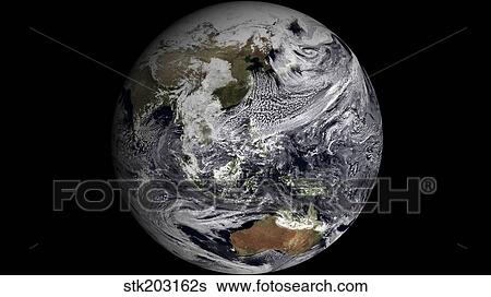 January 2, 2009 - Cloud simulation of the full Earth. View Large Photo Image Stock Photograph - January 2, 2009 - Cloud simulation of the full Earth. . Fotosearch
