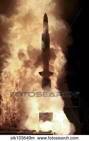 Japan Maritime Self Defense Force destroyer JDS Chokai launches a Standard Missile 3. View Large Photo Image Picture - Japan Maritime Self Defense Force destroyer JDS Chokai launches a Standard Missile 3.. Fotosearch