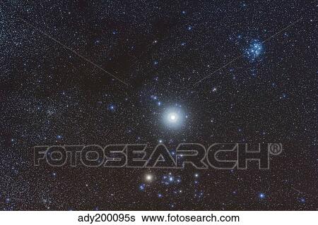 Jupiter in the constellation Taurus with deep sky objects. View Large Photo Image Stock Photograph - Jupiter in the constellation Taurus with deep sky objects.. Fotosearch