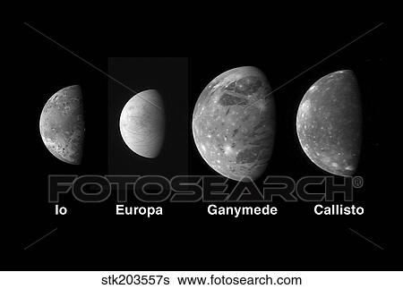 Jupiter's Galilean moons. View Large Photo Image Stock Photograph - Jupiter's Galilean moons.. Fotosearch