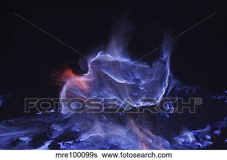 Kawah Ijen, burning sulfur, Java Island, Indonesia. View Large Photo Image Stock Photograph - Kawah Ijen, burning sulfur, Java Island, Indonesia.. Fotosearch