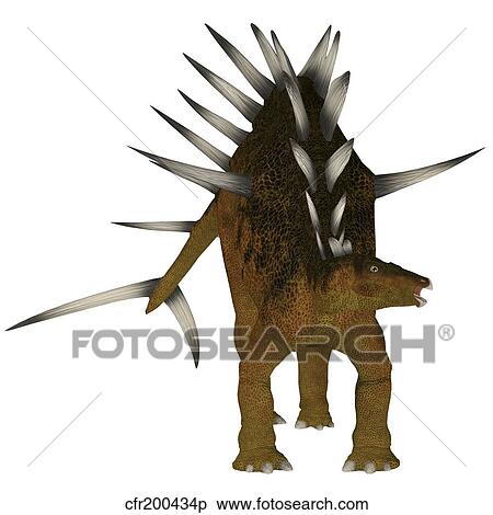 Kentrosaurus Dinosaur イラスト Cfr0434p Fotosearch