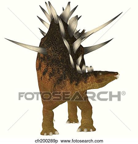 Kentrosaurus dinosaur from the Jurassic Period. View Large Illustration Stock Illustration - Kentrosaurus dinosaur from the Jurassic Period.. Fotosearch